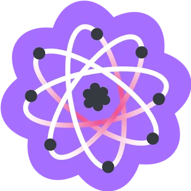 Qiskit Fall Fest 2025 sticker: Atom-02
