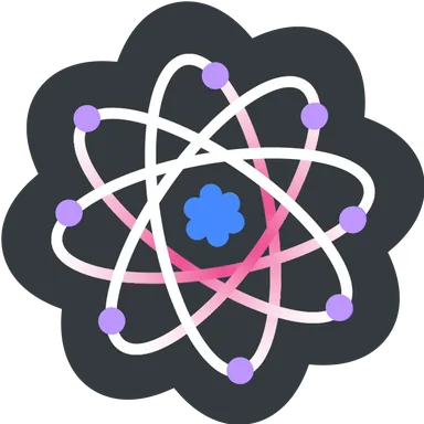 Qiskit Fall Fest 2025 sticker: Atom 01
