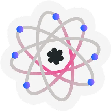 Qiskit Fall Fest 2025 sticker: Atom 03