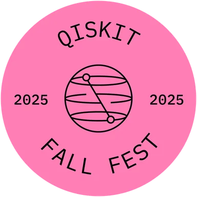 Qiskit Fall Fest 2025 sticker: Badge 01