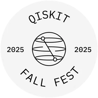 Qiskit Fall Fest 2025 sticker: Badge 03