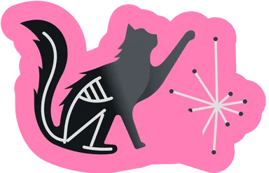 Qiskit Fall Fest 2025 sticker: Cat 02